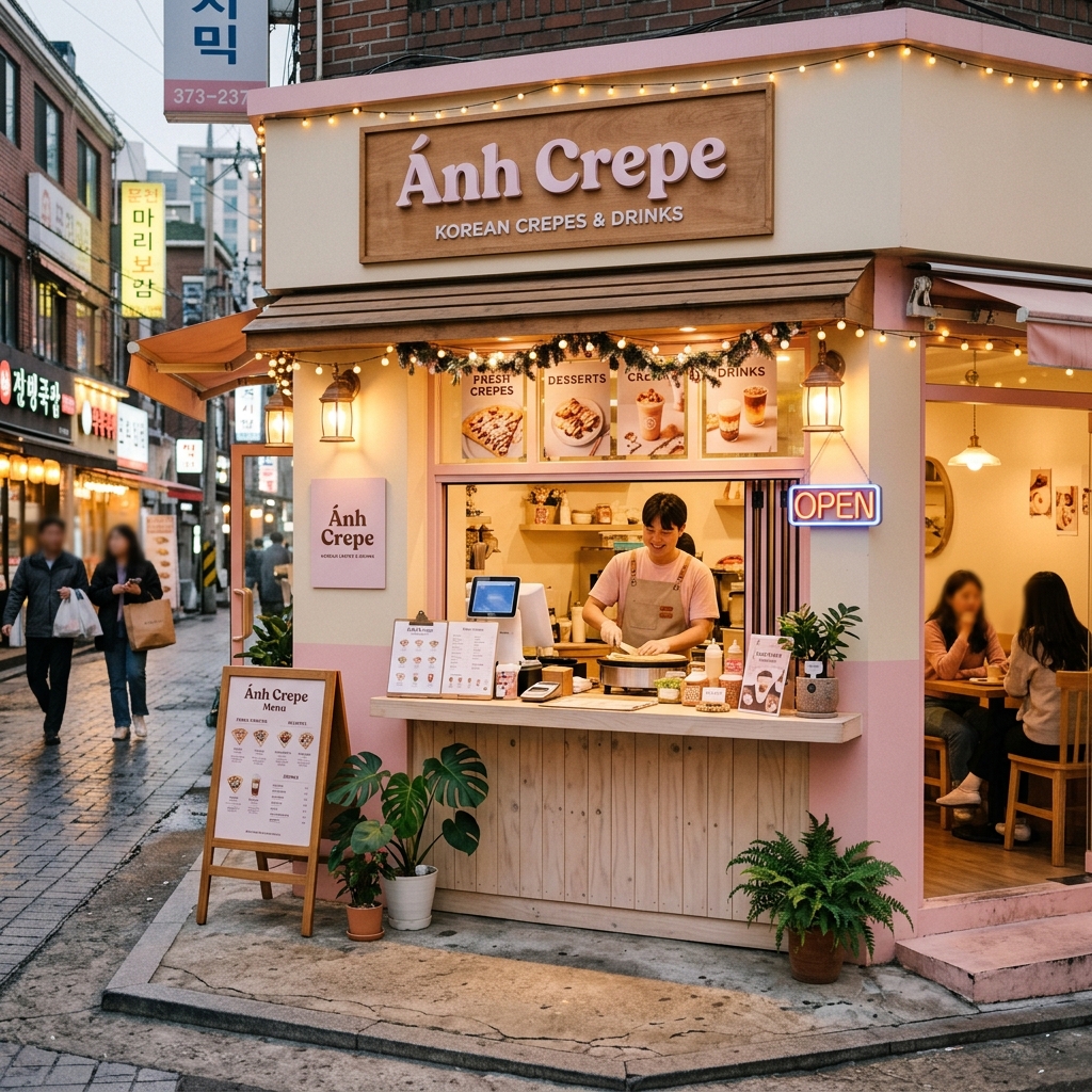 Tiệm ăn vặt Ánh Crepe Quỳnh Lưu Nghệ An